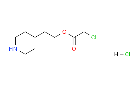 CAS No. 1220031-70-8, 2-(Piperidin-4-yl)ethyl 2-chloroacetate hydrochloride