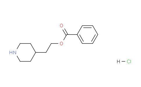 CAS No. 1220021-15-7, 2-(Piperidin-4-yl)ethyl benzoate hydrochloride