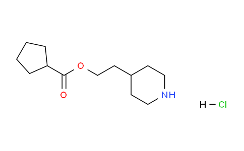 CAS No. 1220021-50-0, 2-(Piperidin-4-yl)ethyl cyclopentanecarboxylate hydrochloride
