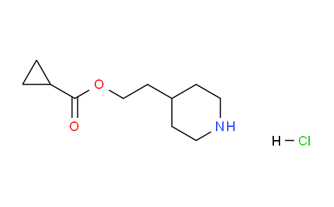 CAS No. 1220038-23-2, 2-(Piperidin-4-yl)ethyl cyclopropanecarboxylate hydrochloride