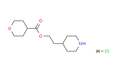 CAS No. 1219956-80-5, 2-(Piperidin-4-yl)ethyl tetrahydro-2H-pyran-4-carboxylate hydrochloride