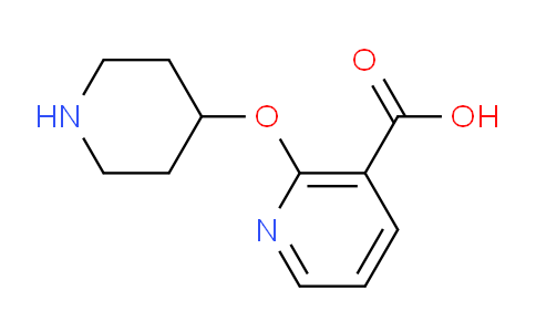 CAS No. 1086392-90-6, 2-(Piperidin-4-yloxy)nicotinic acid