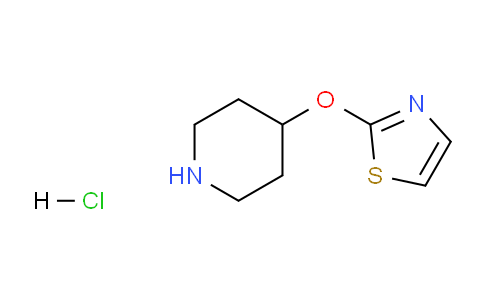 CAS No. 1185314-68-4, 2-(Piperidin-4-yloxy)thiazole hydrochloride