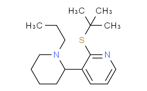 CAS No. 1352505-23-7, 2-(tert-Butylthio)-3-(1-propylpiperidin-2-yl)pyridine
