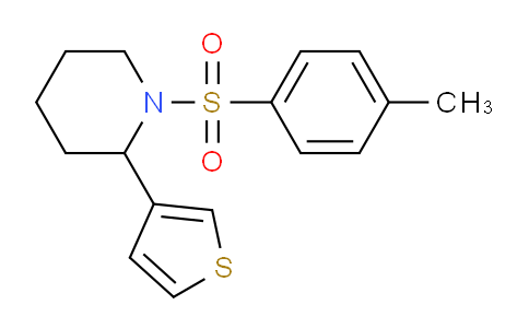 CAS No. 1355201-05-6, 2-(Thiophen-3-yl)-1-tosylpiperidine