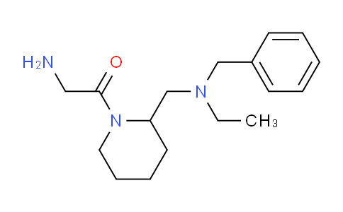 CAS No. 1353968-18-9, 2-Amino-1-(2-((benzyl(ethyl)amino)methyl)piperidin-1-yl)ethanone