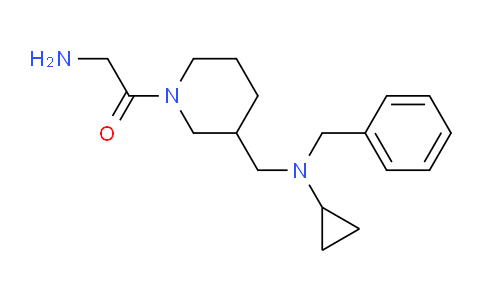 CAS No. 1353968-29-2, 2-Amino-1-(3-((benzyl(cyclopropyl)amino)methyl)piperidin-1-yl)ethanone