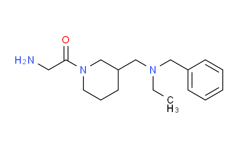 CAS No. 1353975-40-2, 2-Amino-1-(3-((benzyl(ethyl)amino)methyl)piperidin-1-yl)ethanone