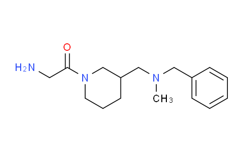 CAS No. 1353972-82-3, 2-Amino-1-(3-((benzyl(methyl)amino)methyl)piperidin-1-yl)ethanone