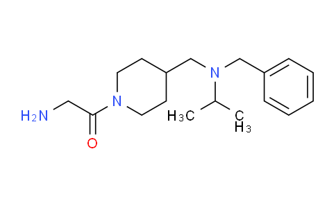 CAS No. 1353944-98-5, 2-Amino-1-(4-((benzyl(isopropyl)amino)methyl)piperidin-1-yl)ethanone