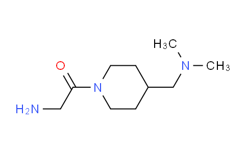 CAS No. 1182982-45-1, 2-Amino-1-(4-((dimethylamino)methyl)piperidin-1-yl)ethanone