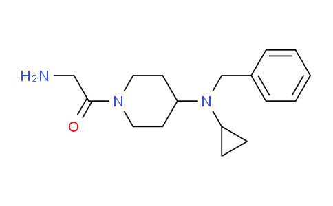 CAS No. 1353955-43-7, 2-Amino-1-(4-(benzyl(cyclopropyl)amino)piperidin-1-yl)ethanone