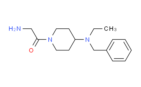 CAS No. 1353955-07-3, 2-Amino-1-(4-(benzyl(ethyl)amino)piperidin-1-yl)ethanone