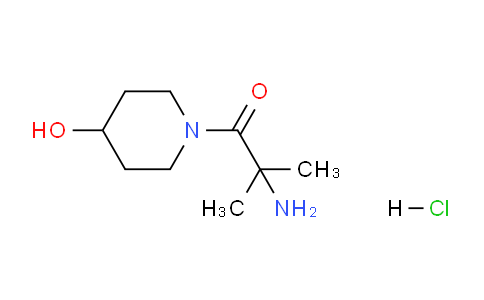 CAS No. 1220033-45-3, 2-Amino-1-(4-hydroxypiperidin-1-yl)-2-methylpropan-1-one hydrochloride