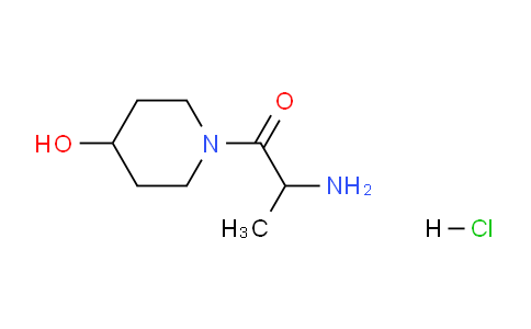 CAS No. 1236262-03-5, 2-Amino-1-(4-hydroxypiperidin-1-yl)propan-1-one hydrochloride