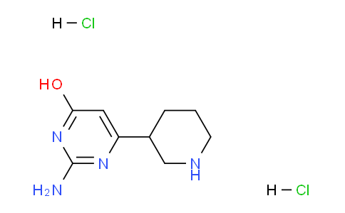 CAS No. 1229627-16-0, 2-Amino-6-(piperidin-3-yl)pyrimidin-4-ol dihydrochloride