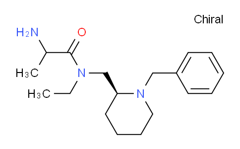CAS No. 1354032-60-2, 2-Amino-N-(((S)-1-benzylpiperidin-2-yl)methyl)-N-ethylpropanamide