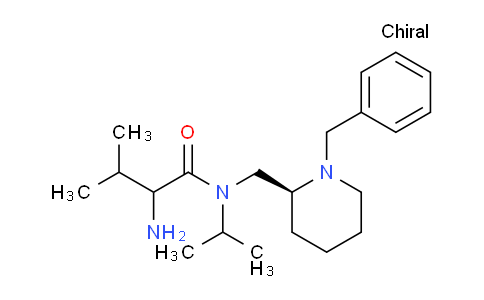 CAS No. 1354024-14-8, 2-Amino-N-(((S)-1-benzylpiperidin-2-yl)methyl)-N-isopropyl-3-methylbutanamide