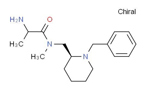 CAS No. 1354026-03-1, 2-Amino-N-(((S)-1-benzylpiperidin-2-yl)methyl)-N-methylpropanamide