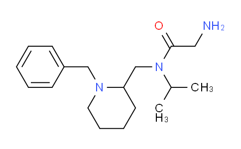 CAS No. 1353974-33-0, 2-Amino-N-((1-benzylpiperidin-2-yl)methyl)-N-isopropylacetamide