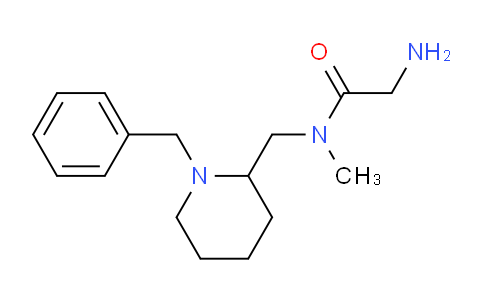 CAS No. 1353984-47-0, 2-Amino-N-((1-benzylpiperidin-2-yl)methyl)-N-methylacetamide