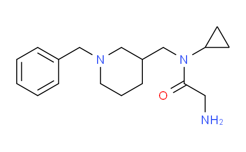 CAS No. 1353957-75-1, 2-Amino-N-((1-benzylpiperidin-3-yl)methyl)-N-cyclopropylacetamide