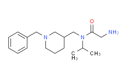 CAS No. 1353984-93-6, 2-Amino-N-((1-benzylpiperidin-3-yl)methyl)-N-isopropylacetamide