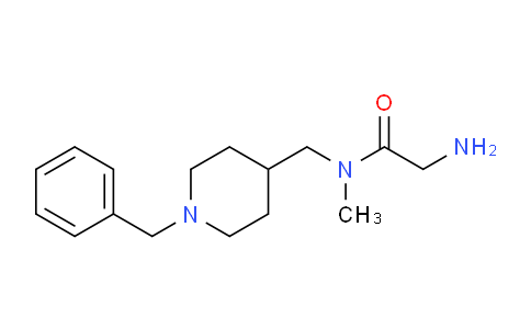 CAS No. 1353957-58-0, 2-Amino-N-((1-benzylpiperidin-4-yl)methyl)-N-methylacetamide