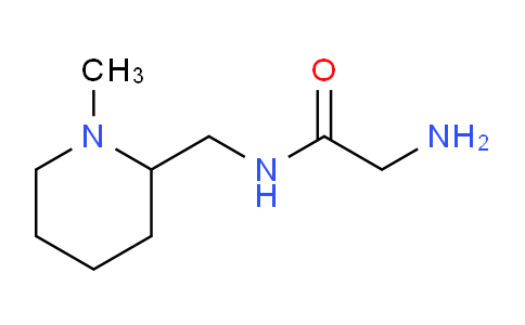 CAS No. 1247626-38-5, 2-Amino-N-((1-methylpiperidin-2-yl)methyl)acetamide