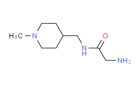CAS No. 1248249-82-2, 2-Amino-N-((1-methylpiperidin-4-yl)methyl)acetamide