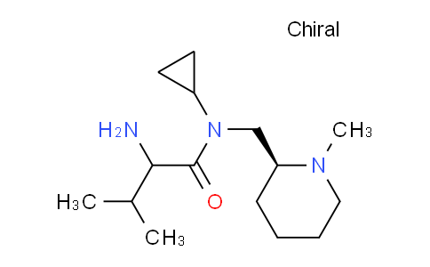 CAS No. 1354028-54-8, 2-Amino-N-cyclopropyl-3-methyl-N-(((S)-1-methylpiperidin-2-yl)methyl)butanamide