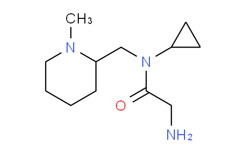 CAS No. 1353955-66-4, 2-Amino-N-cyclopropyl-N-((1-methylpiperidin-2-yl)methyl)acetamide