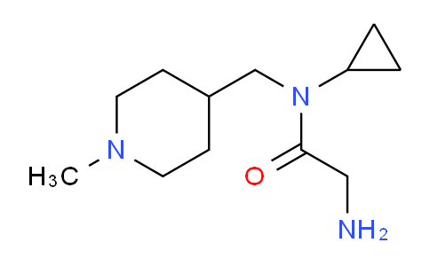 CAS No. 1353970-92-9, 2-Amino-N-cyclopropyl-N-((1-methylpiperidin-4-yl)methyl)acetamide