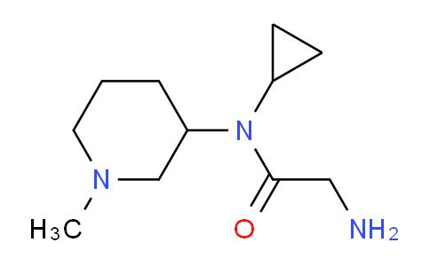 CAS No. 1353962-84-1, 2-Amino-N-cyclopropyl-N-(1-methylpiperidin-3-yl)acetamide