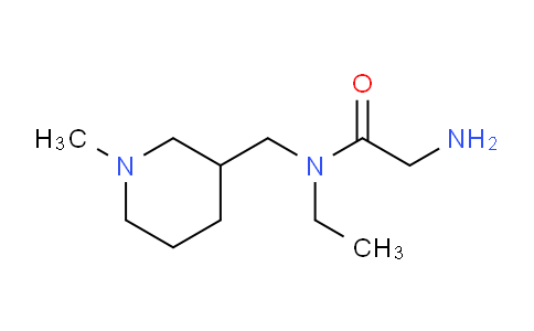 CAS No. 1353986-90-9, 2-Amino-N-ethyl-N-((1-methylpiperidin-3-yl)methyl)acetamide