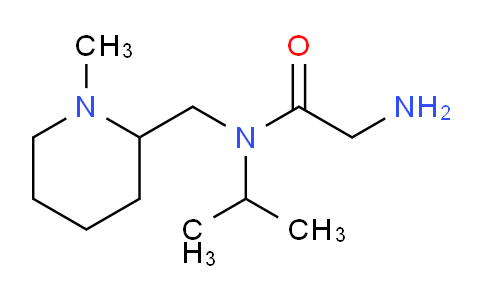 CAS No. 1353962-77-2, 2-Amino-N-isopropyl-N-((1-methylpiperidin-2-yl)methyl)acetamide