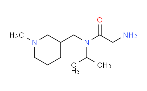 CAS No. 1353986-12-5, 2-Amino-N-isopropyl-N-((1-methylpiperidin-3-yl)methyl)acetamide
