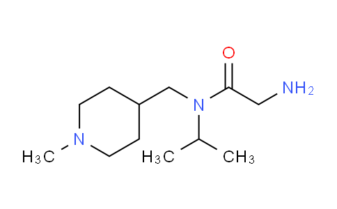 CAS No. 1353974-92-1, 2-Amino-N-isopropyl-N-((1-methylpiperidin-4-yl)methyl)acetamide