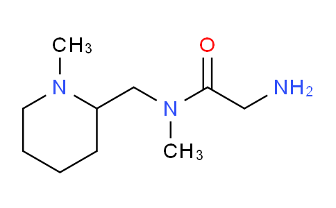CAS No. 1353986-89-6, 2-Amino-N-methyl-N-((1-methylpiperidin-2-yl)methyl)acetamide