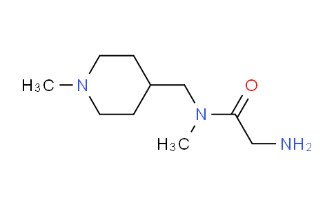 CAS No. 1343172-15-5, 2-Amino-N-methyl-N-((1-methylpiperidin-4-yl)methyl)acetamide