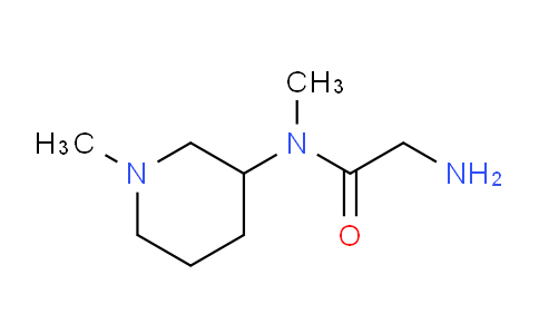 CAS No. 1249956-38-4, 2-Amino-N-methyl-N-(1-methylpiperidin-3-yl)acetamide