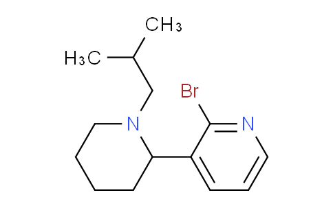 CAS No. 1352512-05-0, 2-Bromo-3-(1-isobutylpiperidin-2-yl)pyridine