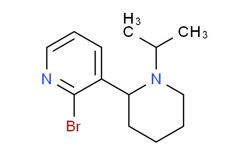 CAS No. 1352537-06-4, 2-Bromo-3-(1-isopropylpiperidin-2-yl)pyridine