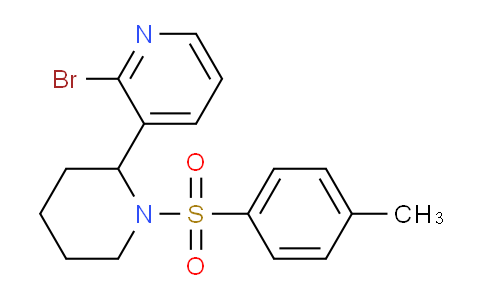 CAS No. 1352527-63-9, 2-Bromo-3-(1-tosylpiperidin-2-yl)pyridine