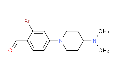 CAS No. 1713160-78-1, 2-Bromo-4-(4-(dimethylamino)piperidin-1-yl)benzaldehyde