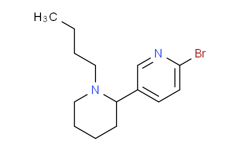 CAS No. 1352534-57-6, 2-Bromo-5-(1-butylpiperidin-2-yl)pyridine
