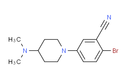 CAS No. 1774898-72-4, 2-Bromo-5-(4-(dimethylamino)piperidin-1-yl)benzonitrile