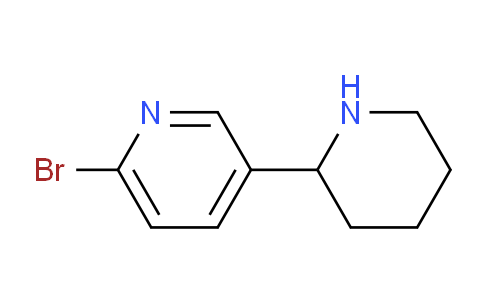 CAS No. 1270360-24-1, 2-Bromo-5-(piperidin-2-yl)pyridine