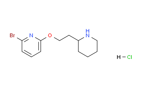 CAS No. 1220032-52-9, 2-Bromo-6-(2-(piperidin-2-yl)ethoxy)pyridine hydrochloride