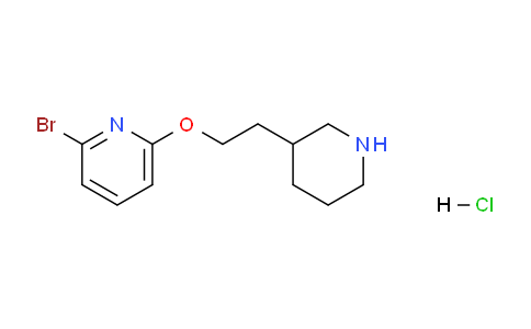 CAS No. 1220032-53-0, 2-Bromo-6-(2-(piperidin-3-yl)ethoxy)pyridine hydrochloride
